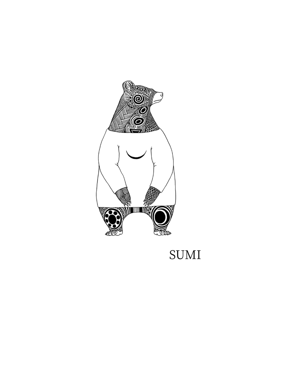 KUMA - オーガニックコットンロンT