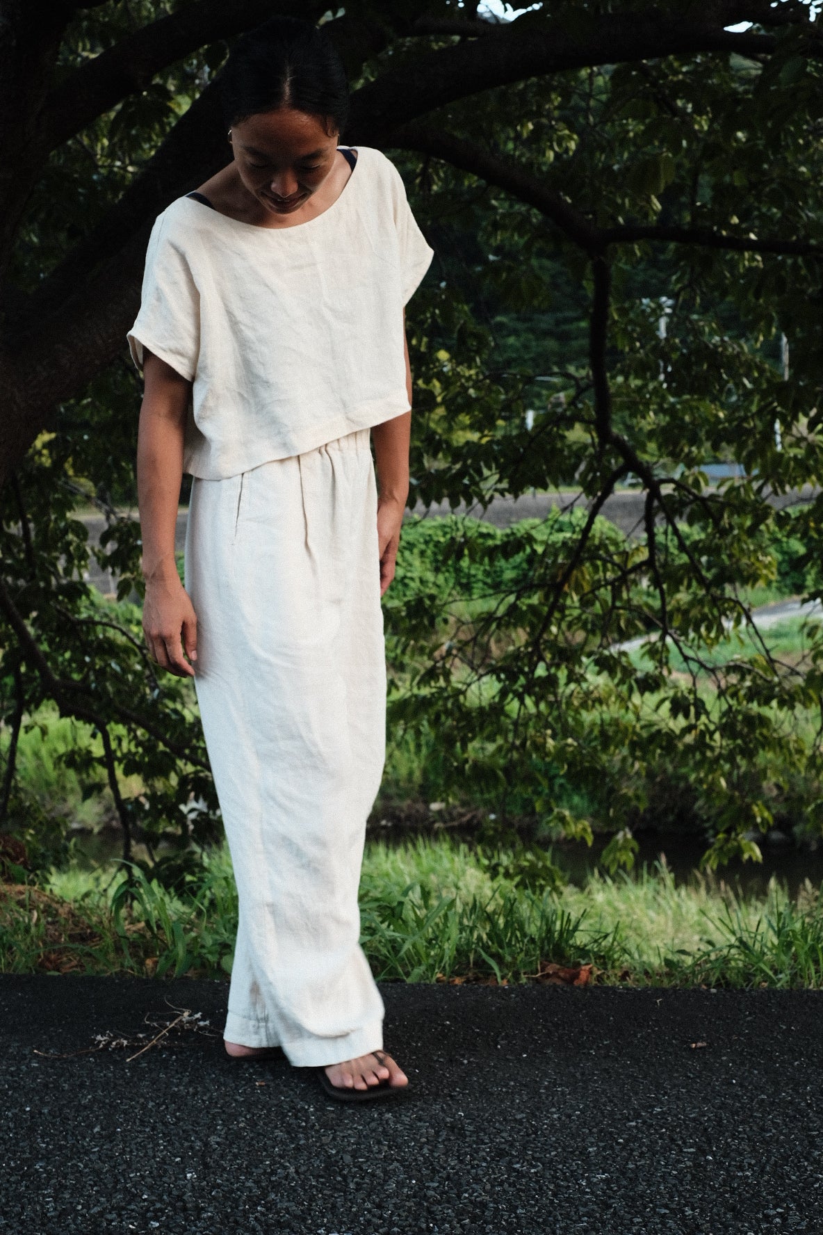 ”RAYA＂SUMMER Brouse  クロップドトップス